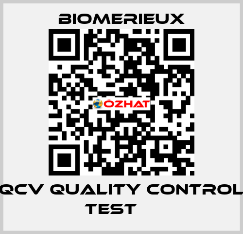 QCV quality control test     Biomerieux