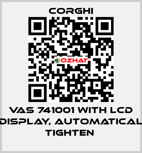 VAS 741001 with LCD display, automatical tighten  Corghi