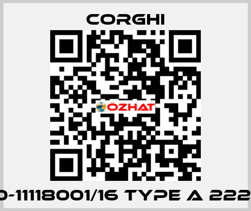 0-11118001/16 Type A 222  Corghi