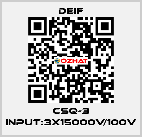 CSQ-3 Input:3x15000V/100V Deif