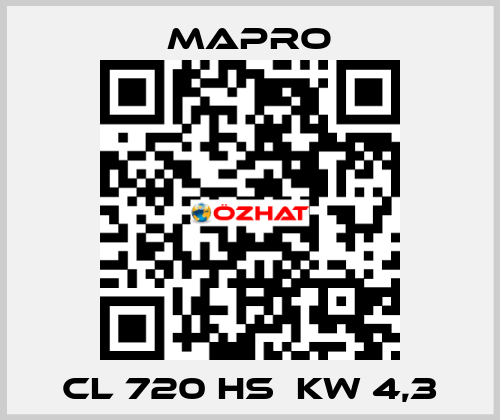 CL 720 HS  kW 4,3 Mapro