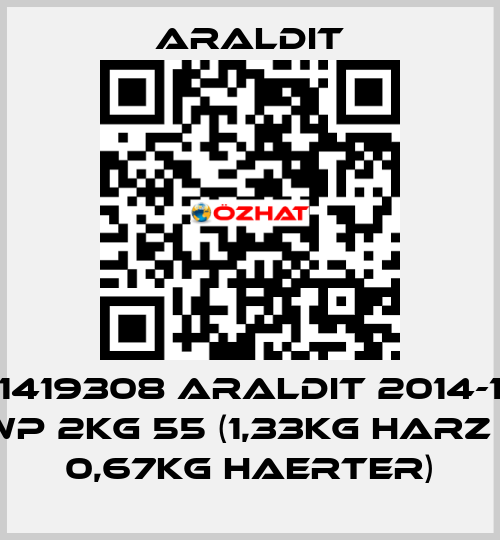 1419308 ARALDIT 2014-1 WP 2KG 55 (1,33KG HARZ + 0,67KG HAERTER) Araldit