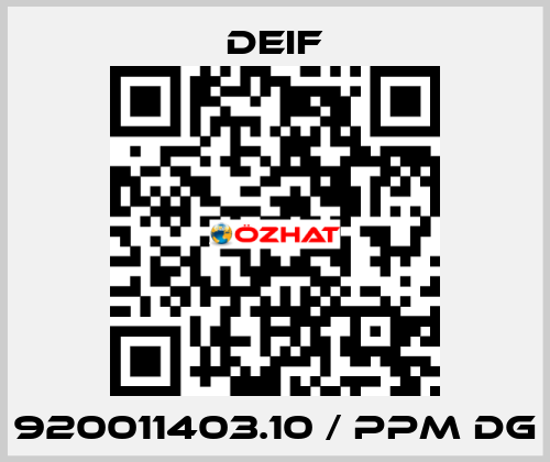 920011403.10 / PPM DG Deif