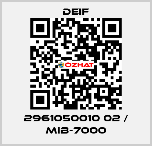 2961050010 02 / MIB-7000 Deif