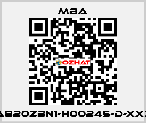 MBA820ZBN1-H00245-D-XXXXX MBA