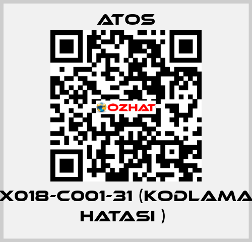 X018-C001-31 (KODLAMA HATASI )  Atos