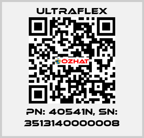 pn: 40541N, sn: 3513140000008 Ultraflex