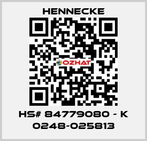 HS# 84779080 - K 0248-025813 Hennecke