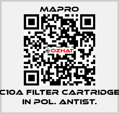 C10A filter cartridge in pol. Antist. Mapro