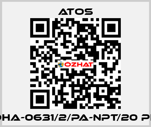 DHA-0631/2/PA-NPT/20 PE Atos