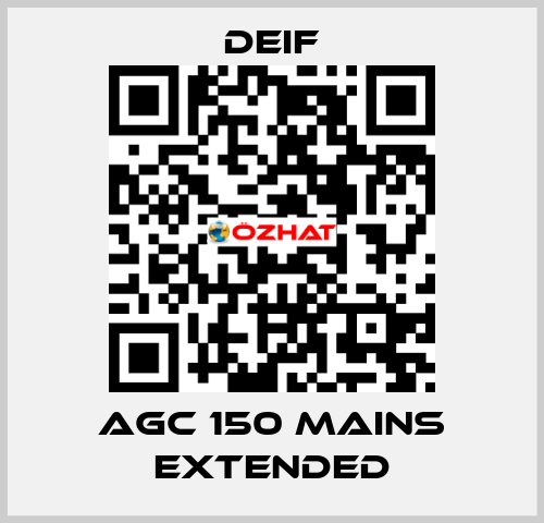 AGC 150 Mains Extended Deif