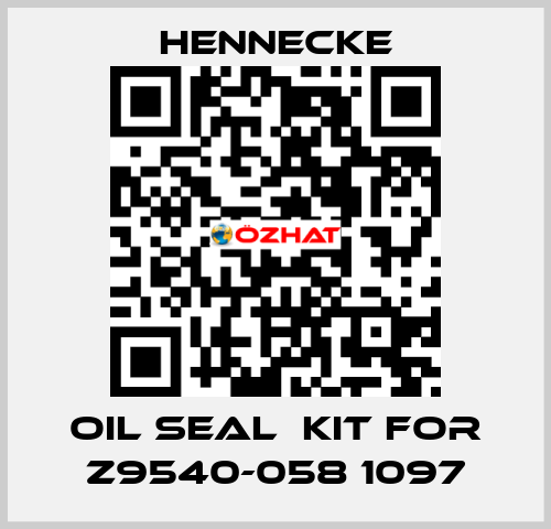 oil seal  kit for Z9540-058 1097 Hennecke