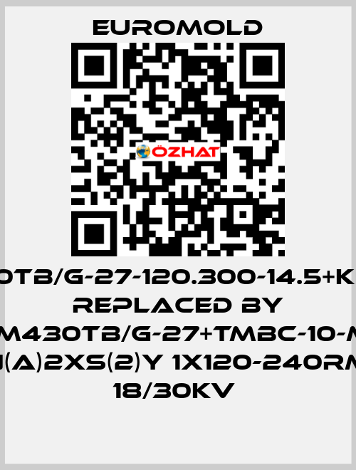 3x(M430TB/G-27-120.300-14.5+kitMT)MT replaced by 3X(M430TB/G-27+TMBC-10-M16) N(A)2XS(2)Y 1X120-240RM 18/30KV  EUROMOLD