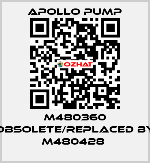 M480360 obsolete/replaced by M480428  Apollo pump