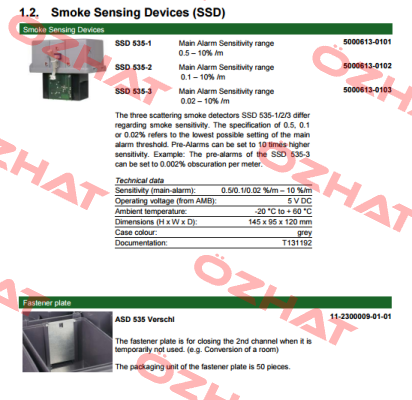 Type: SSD 535-3 / 11-2000010-01-01 Hekatron