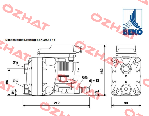 2000021 KA 13A 10A0 Beko