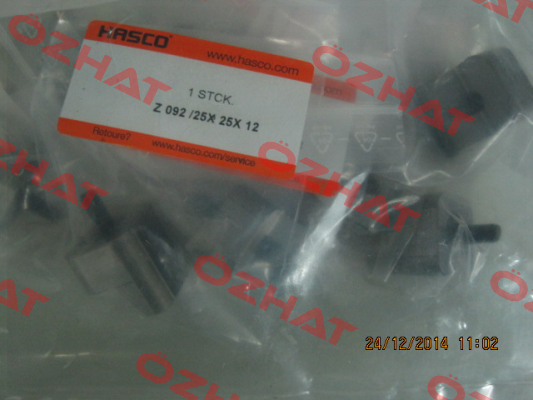 Z 092 /25X 25X 12   563170  Hasco