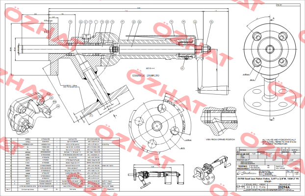 SV800 1 "/ 1 " - 600 lbs STRAHMAN VALVES