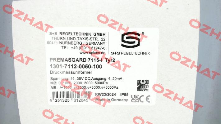 Premasgard 7115-I S+S REGELTECHNIK