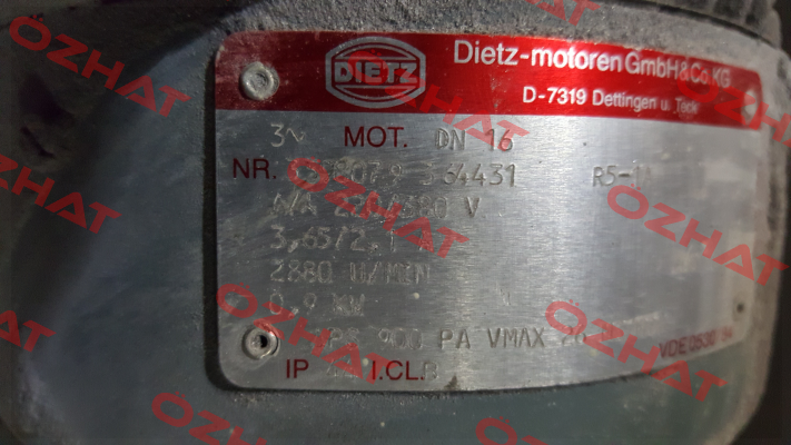 3598079 364431 obsolete, replacement P/N: 259960 Type: DN16 IE3 BIM FDR80C/2Q IP54-KST MIT FUS  Dietz-Motoren