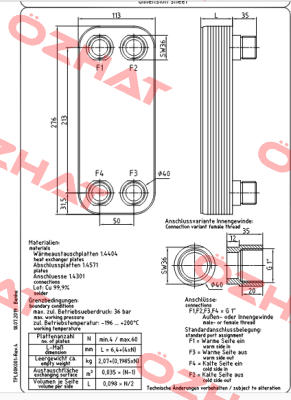 Part Number : 805124 Funke