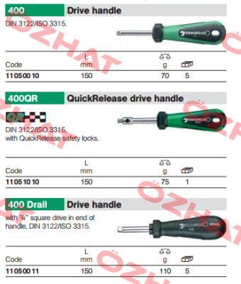 P/N: 11050010 Type: 400  Stahlwille