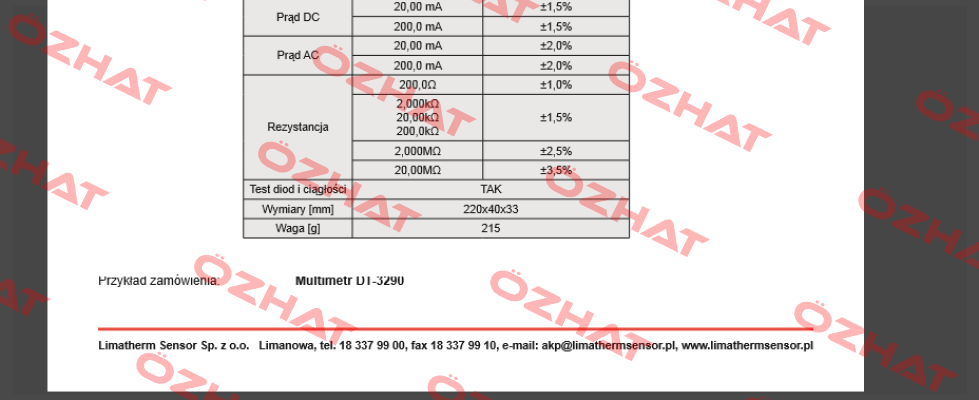 DT-3290 Cem