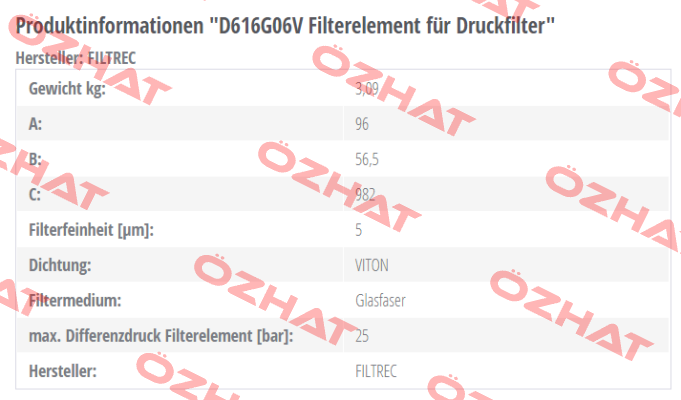 D616G06V  Filtrec