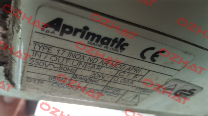 ACTUATOR APRI 17-C.170 230V (ND) (43571/001) Aprimatic