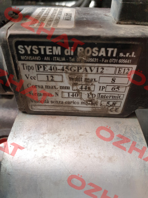 PE40-45GPAV12 System di Rosati