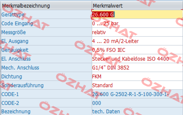 26.600G-2502-R-1-5-100-300-1-000 Bd Sensors