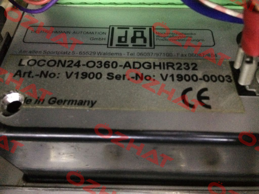 Locon 24-0360-ADG-HIR/232*** Obsolete!! Replaced by LOCON 24-0360-A32DGI* Deutschmann