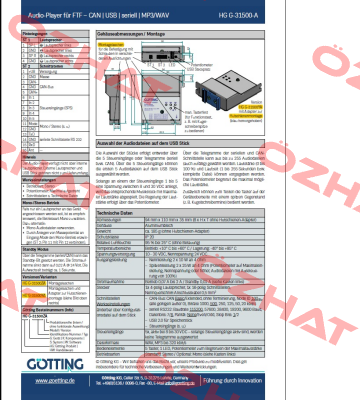 HG G-31500ZA  Gotting