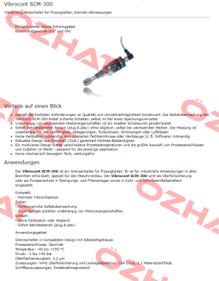 Nr. 111000074 Type Vibrocont SCM 300 K 1 GA 01 S ACS CONTSYS