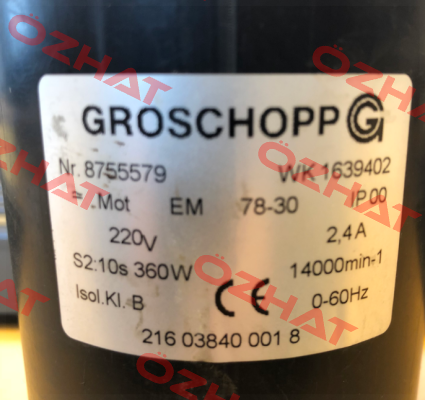 8755579 WK 1639402 oem  Groschopp