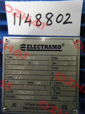 1LSM160L4 obsolete, replaced by 160L-4 Electramo