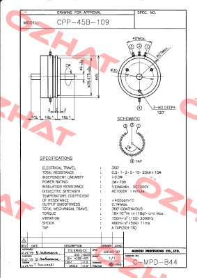 CPP-45B-109-1K Midori