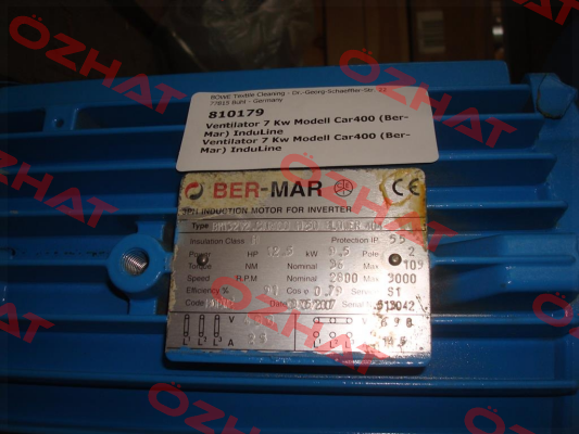 BM132V2.CAR400 Ber-Mar Motors