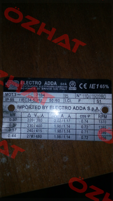 FC71B4 B5, Nr:1104150280 Electro Adda