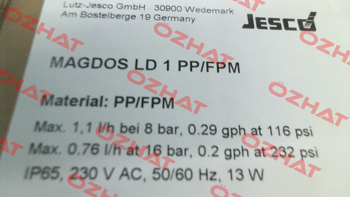 MAGDOS LD 1 PP/FPM (10241016) Jesco