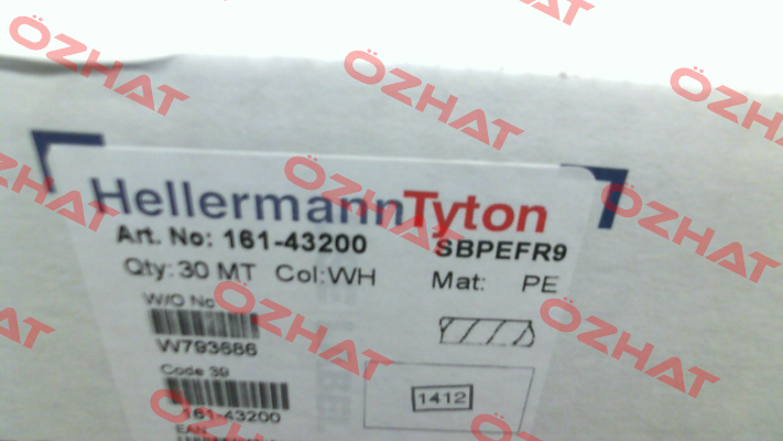 p/n: 161-43200; Type: SBPEFR9 Hellermann Tyton