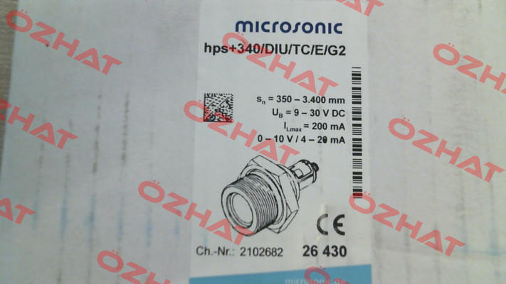 p/n: 26430, Type: hps+340/DIU/TC/E/G2 Microsonic