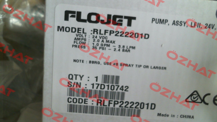 RLFP222201 Flojet Pump