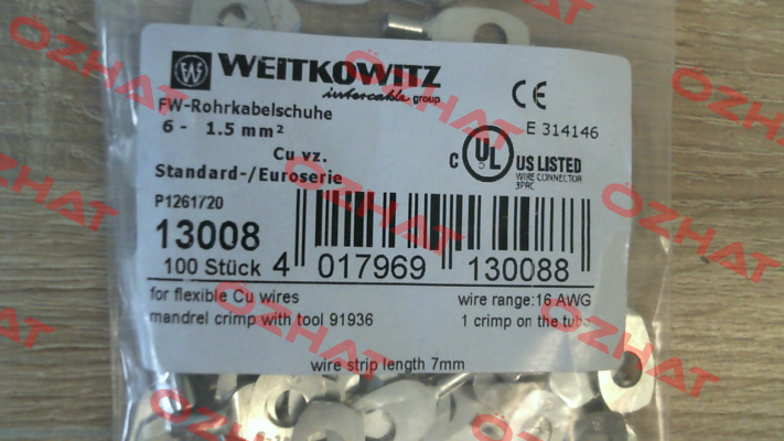 13008(1 pack 100 pcs) WEITKOWITZ