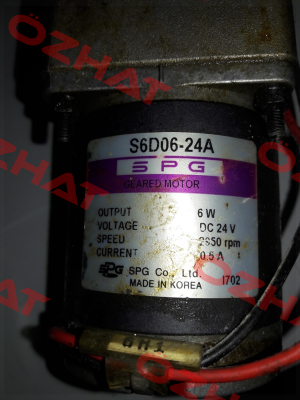 S6D06-24A Spg Motor