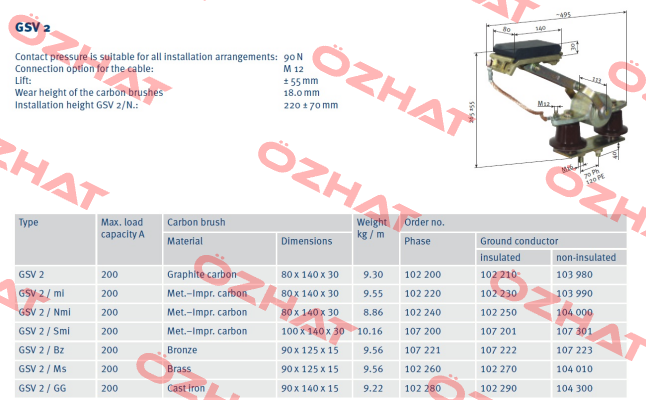 P/n: 0103990/01, Type: SA-GSV2/MI-PEU-A120L40-34 Vahle