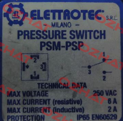 PSM50BR18T10.5 Elettrotec