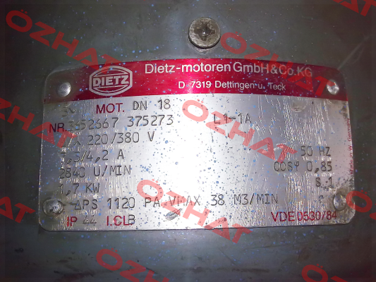 DN18 Type L1-1A left obsolete/replaced by 261607  Dietz-Motoren