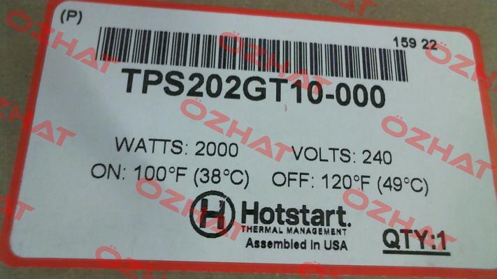 TPS202GT10-000 Hotstart