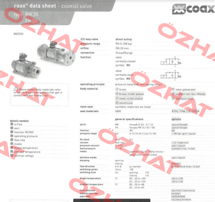 MK 20 NC Coax